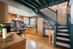 stairs to upper conservatory- click for photo gallery